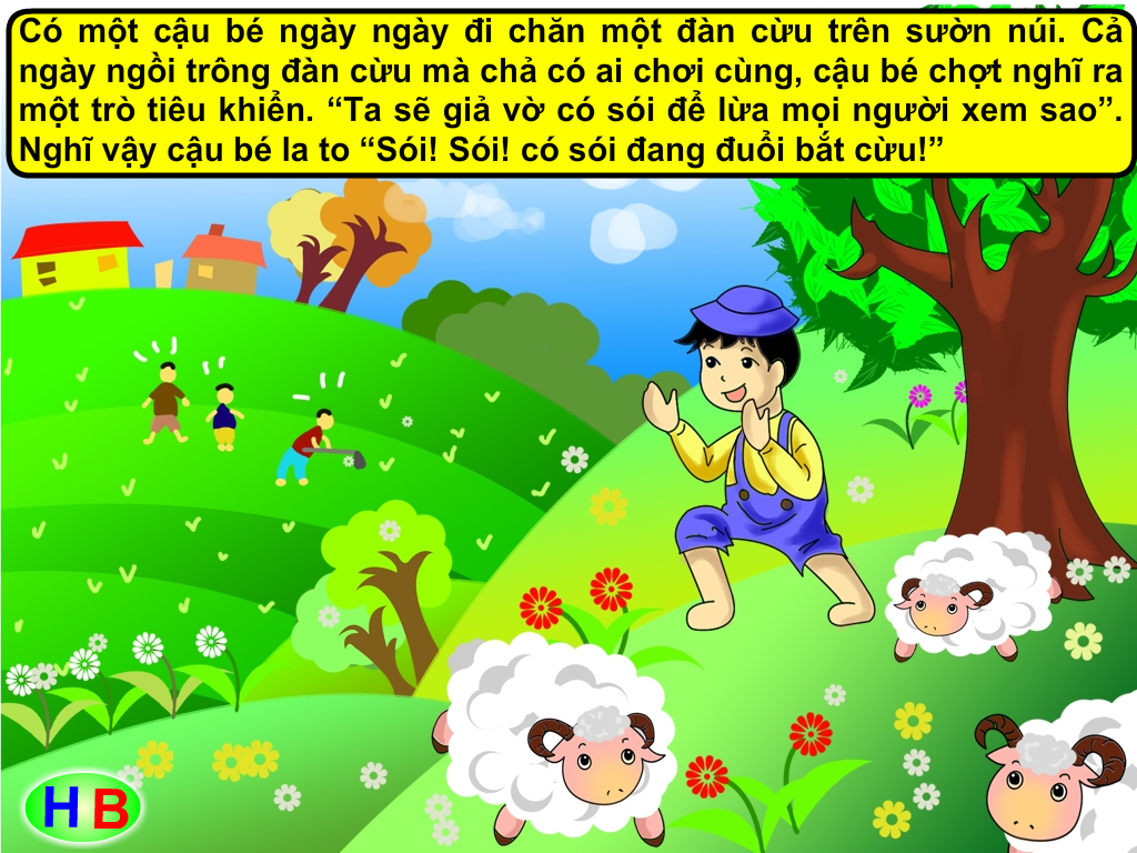Truyện tranh cho bé Cậu bé chăn cừu – Hiền Bùi