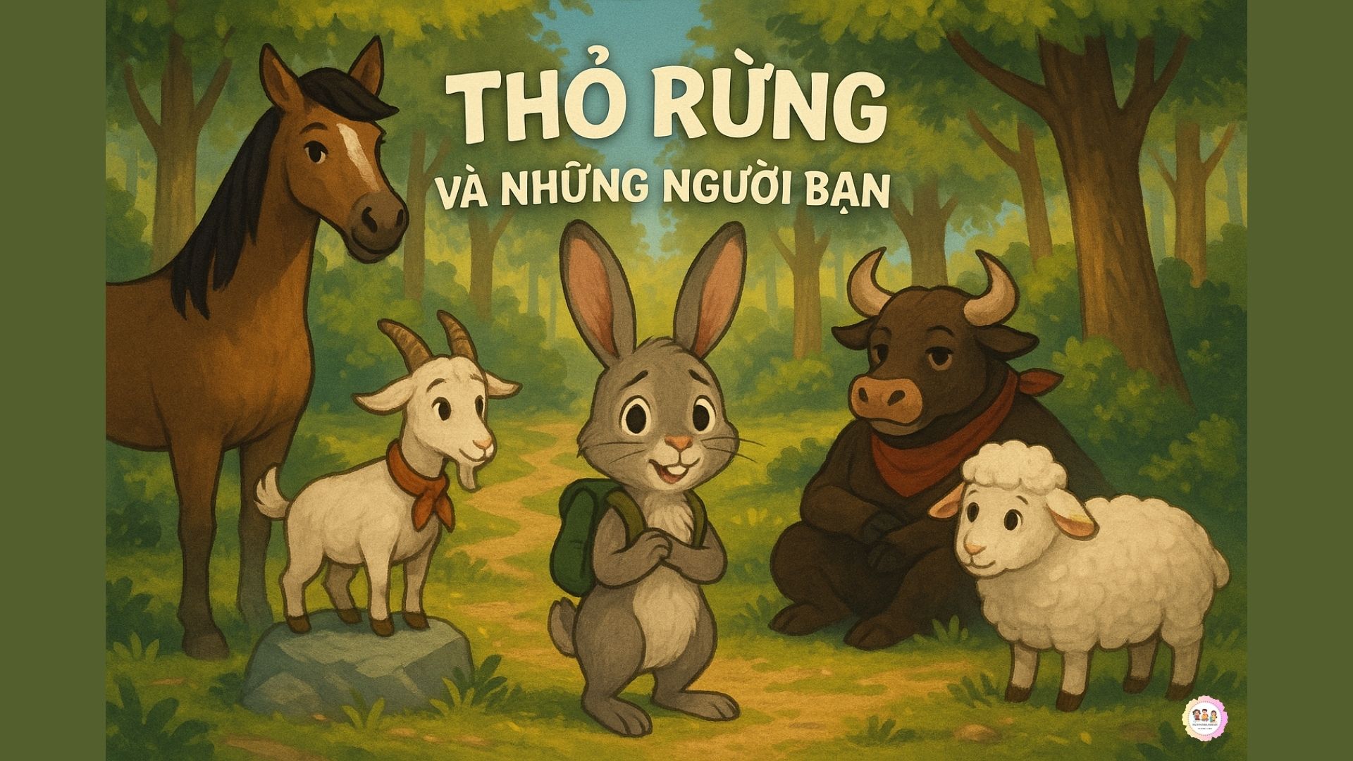 Truyện tranh ngụ ngôn THỎ RỪNG VÀ NHỮNG NGƯỜI BẠN
