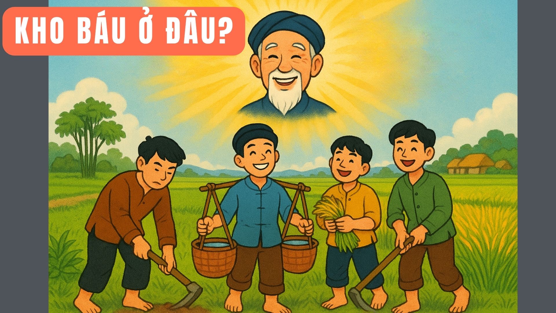 Truyện tranh ngụ ngôn BÁC THỢ CÀY và CÁC CON