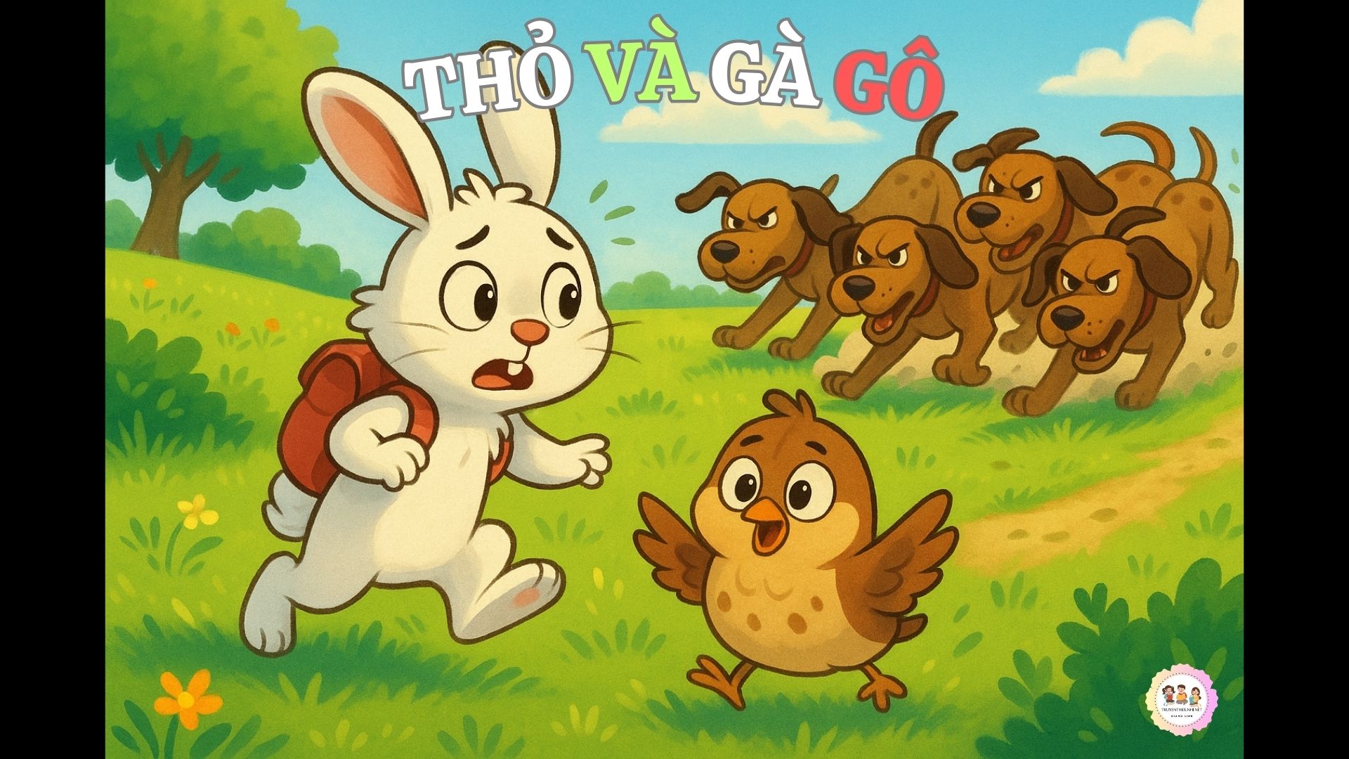 Truyện tranh ngụ ngôn THỎ VÀ GÀ GÔ