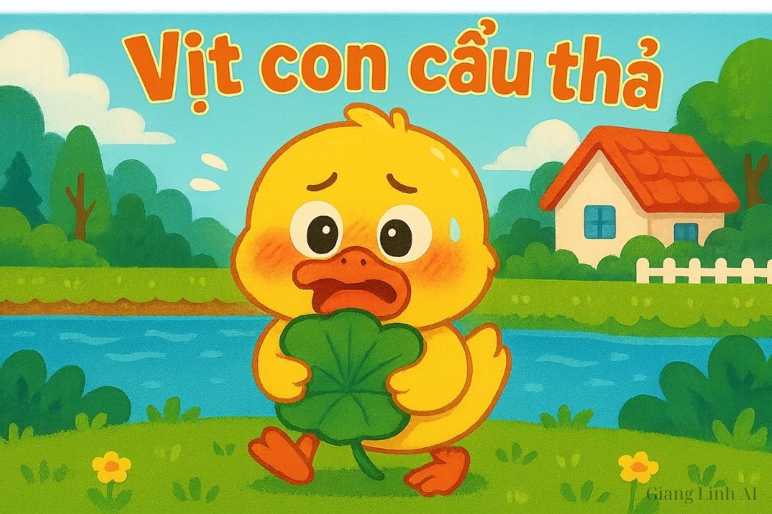 Truyện tranh cho bé VỊT CON CẨU THẢ