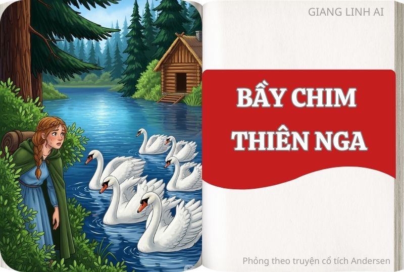 Truyện tranh cổ tích Bầy chim thiên nga
