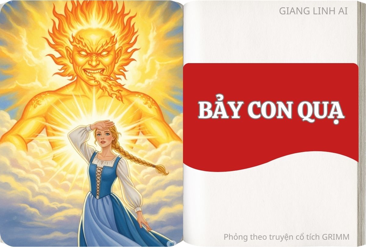 Truyện tranh cổ tích Bảy con quạ