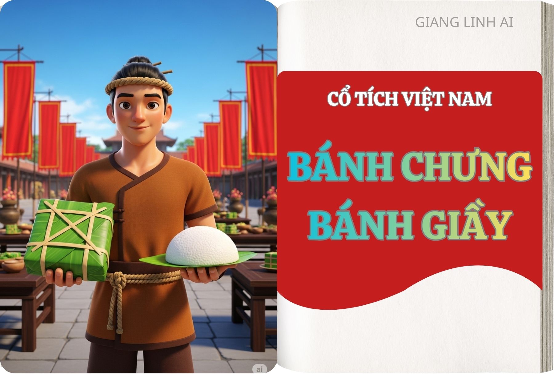 Truyện cổ tích Việt Nam Sự tích Bánh Chưng Bánh Giầy