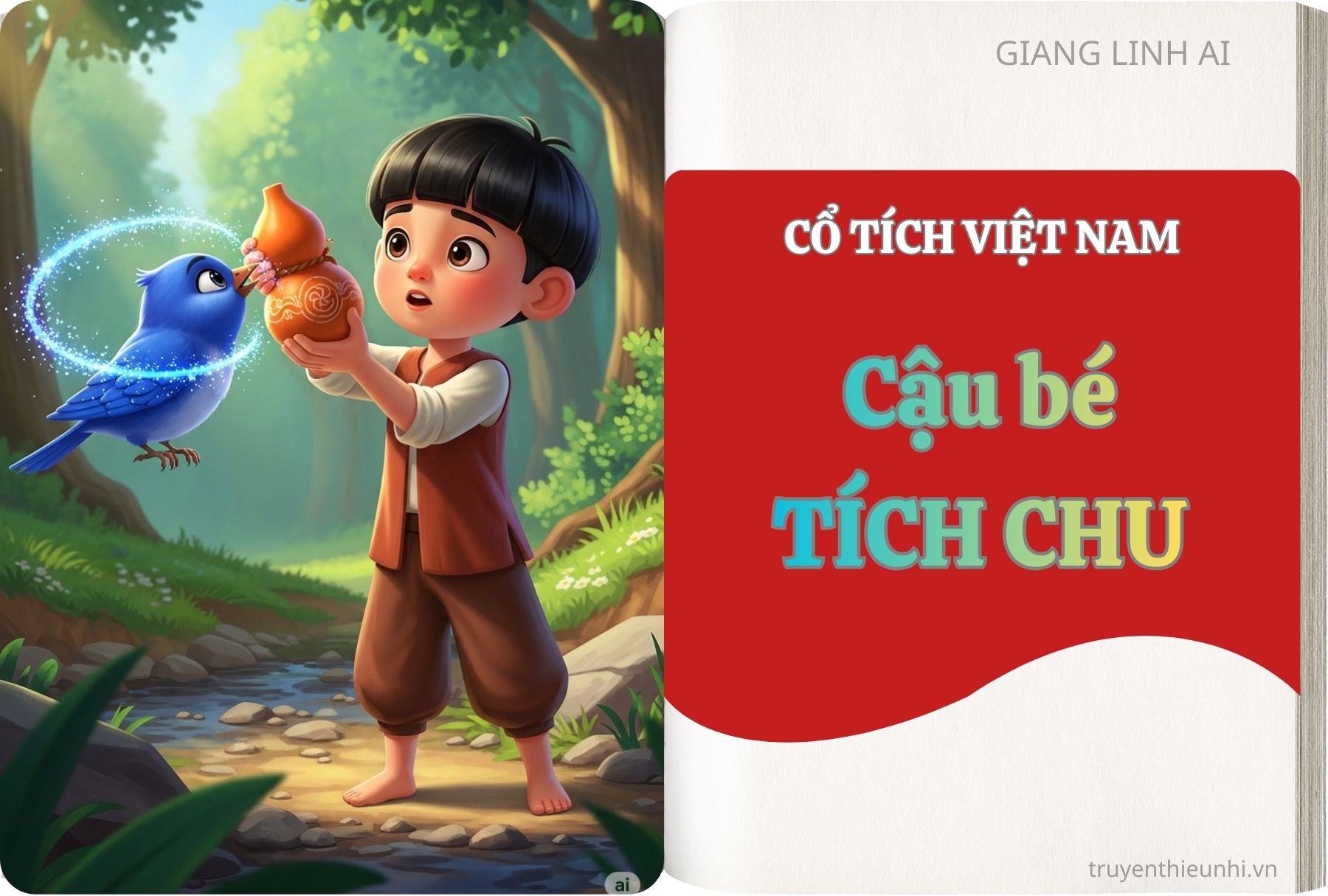 Truyện tranh cổ tích Việt Nam Cậu bé Tích Chu