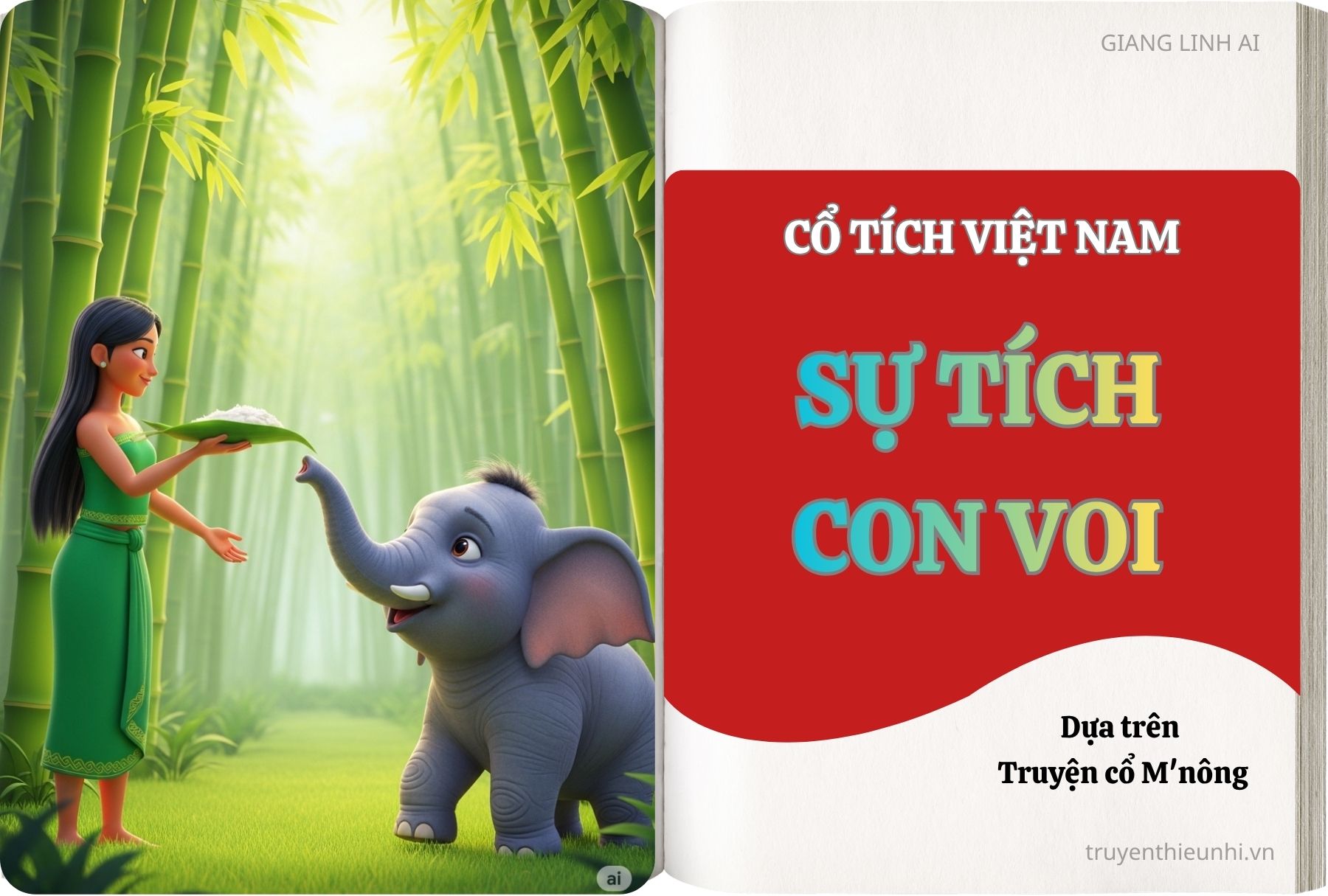 Truyện cổ tích SỰ TÍCH CON VOI